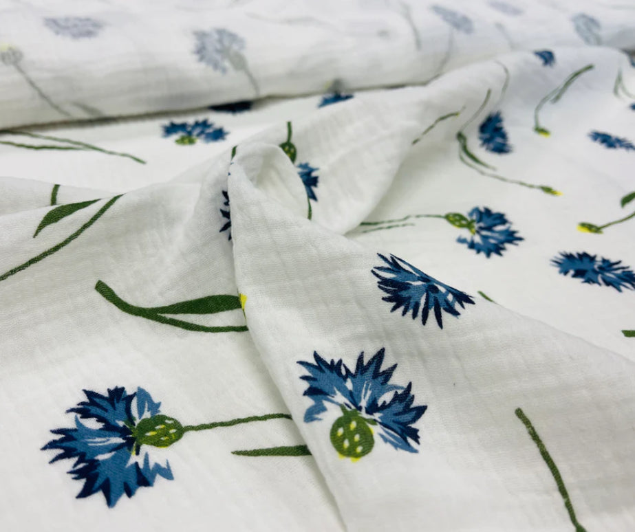 Throw Blanket Organic and Eco-Friendly Muslin Cotton Bed Cover