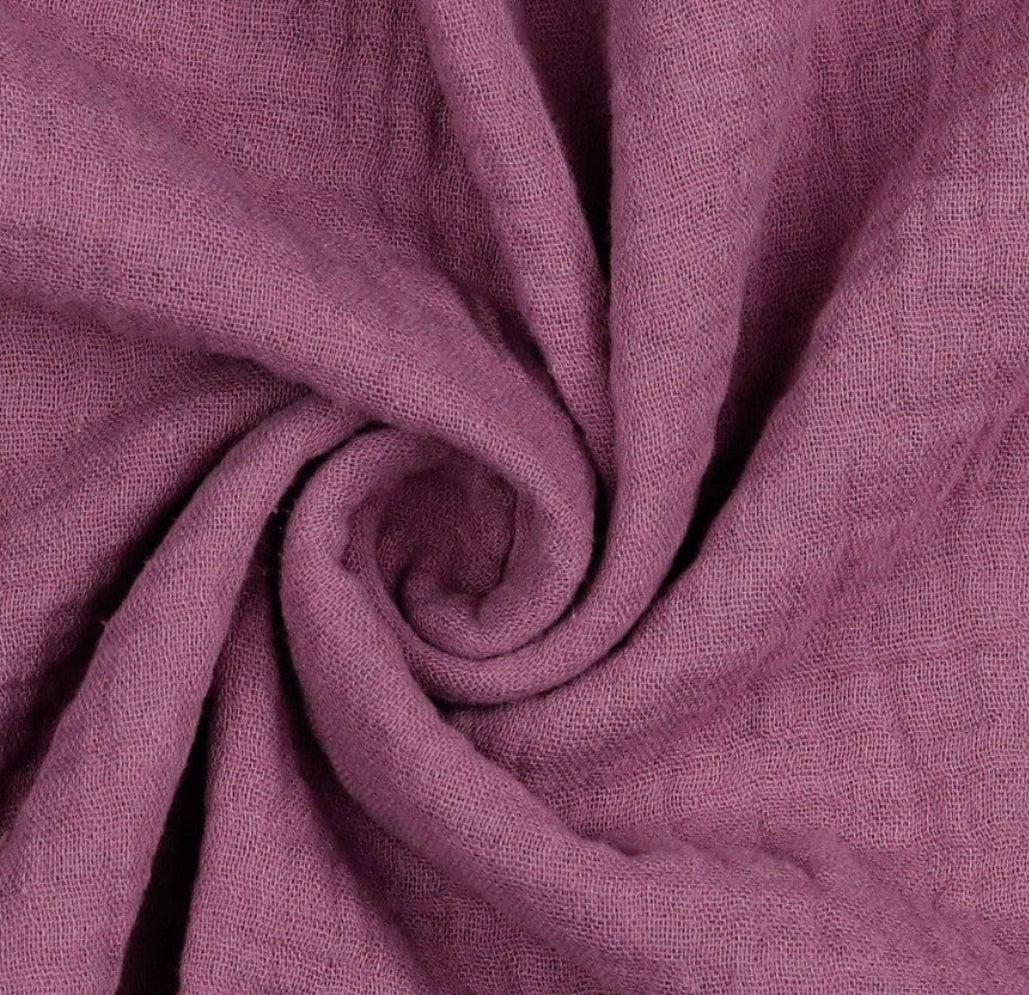 Plum Muslin Cotton Fabric