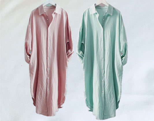 Organic Muslin Cotton Robe Dress