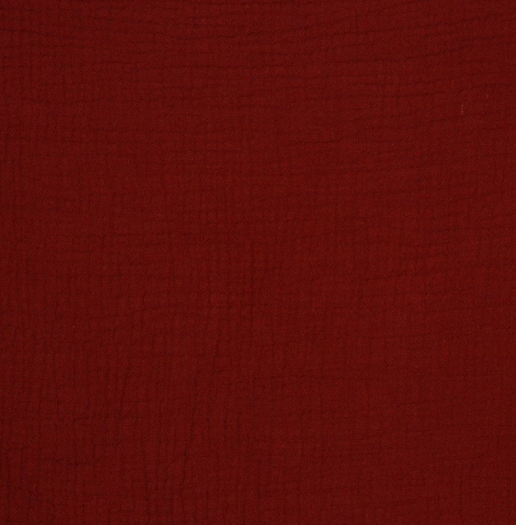 Dark Red Muslin Cotton Fabric