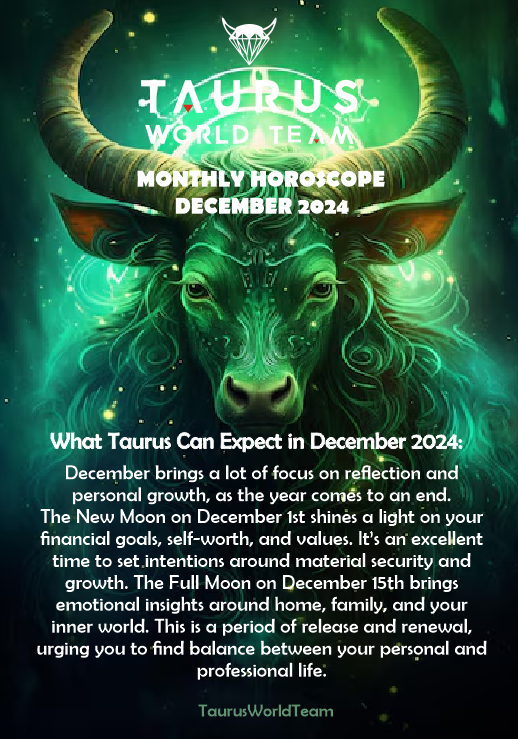 Taurus December 2024 Monthly Horoscope