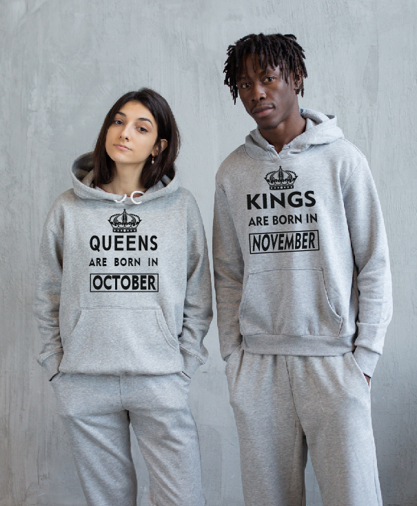 Kings are born in April, May, June, July, August, September, October, November, December, January, February, March T shirt l Sweatshirt l Hoodie