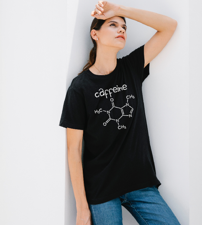 Caffeine Molecule T shirt l Sweatshirt l Hoodie, Coffee Lover Addicted Addiction Coffeeholic Espresso Lover Gift, Sip Sip Hooray