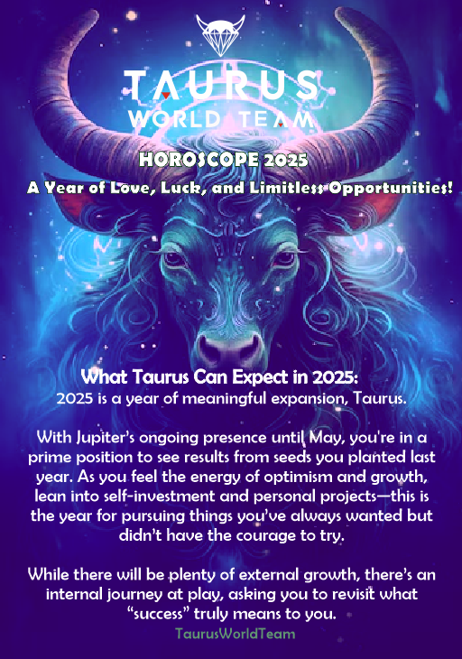 ♉️Taurus Horoscope 2025 - A Year of Love, Luck, and Limitless Opportunities!