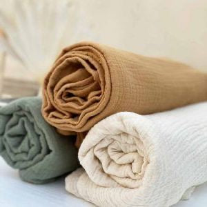 Throw Blanket Organic and Eco-Friendly Muslin Cotton Bed Cover.