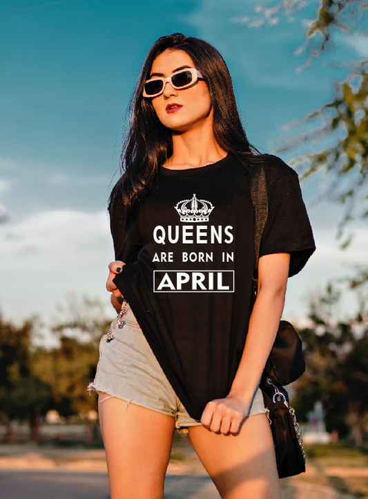 Queens are born in April, May, June, July, August, September, October, November, December, January, February, March T shirt l Sweatshirt l Hoodie